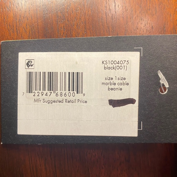 NWT Kate Spade Women’s Marble Cable Kn Beanie - Picture 7 of 7